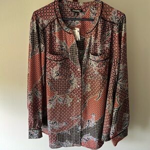 NWT Dress Barn 6 Button Blouse 2x